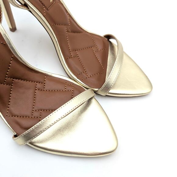 Kurt Geiger Brixton Ankle Strap Stiletto Heel Sandal Women's Gold Size US9 EU40 - Picture 10 of 10